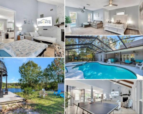 Stunning Lake House with Heated Pool & Ping Pong!